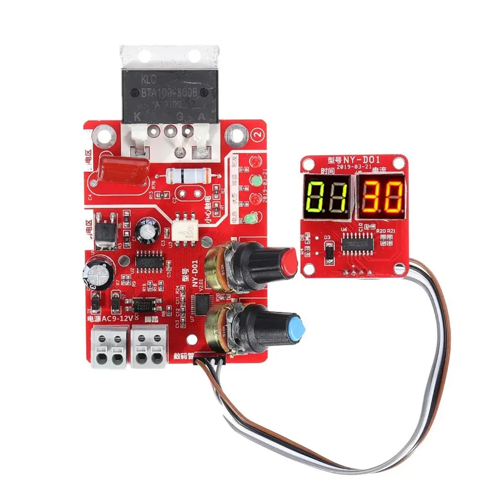 Welder Transformer Controller Board Adjustable Time Current Spot Welder Controller Digital Display DIY Battery Accessories