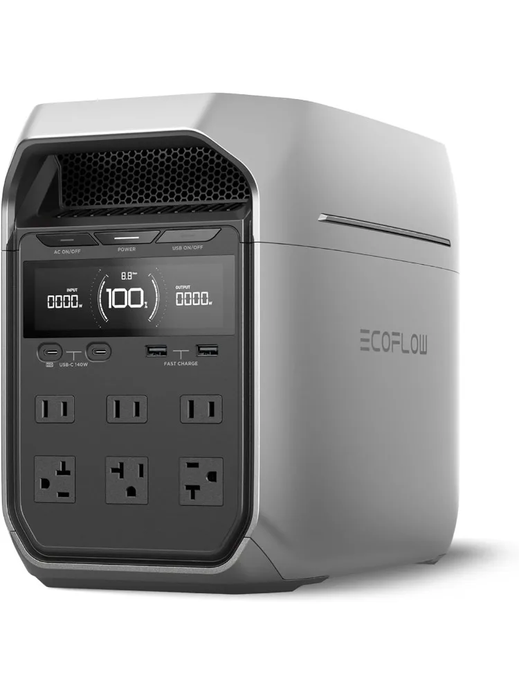 

Портативная электростанция DELTA 3 Plus, аккумулятор LiFePO4 (LFP), 1024 Втч, выход USB-C переменного тока/140 Вт, солнечный генератор (солнечная батарея)