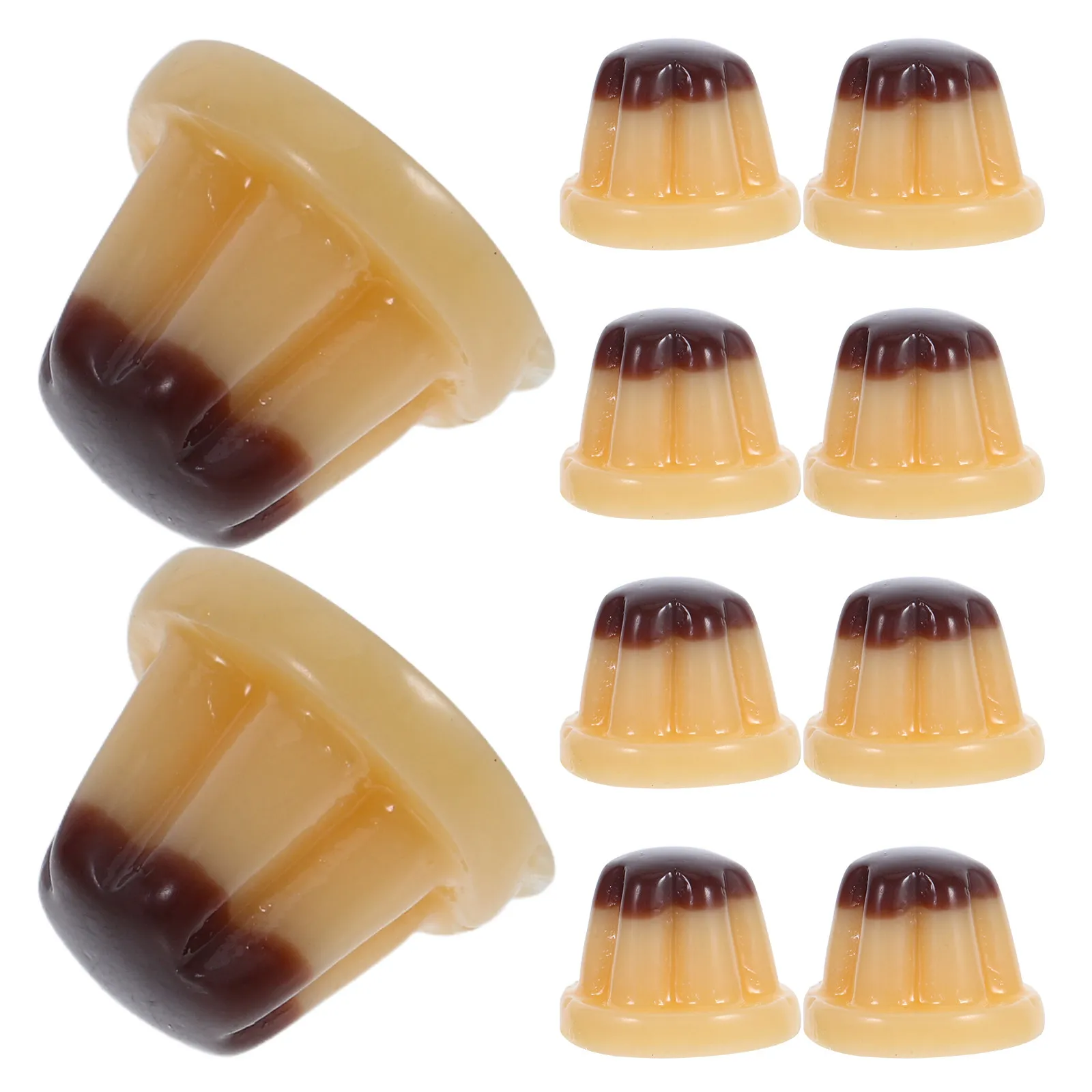 

10Pcs Miniature Realistic Jelly Pudding Creative Food Making Kit DIY Kitchen Accessories for Dollhouse Baking Scene Decoration