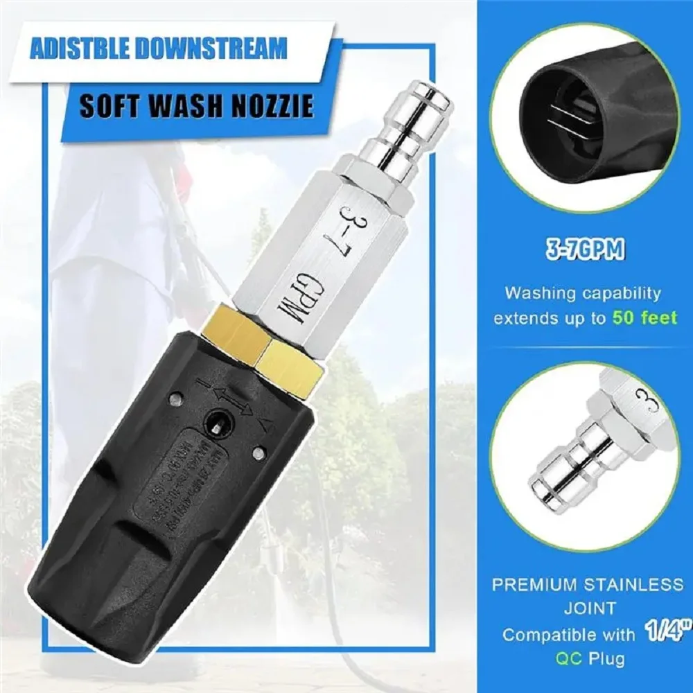 JH-N30 High Pressure Adjustable Duckbill Nozzle Long Distance Spray Nozzle Industrial Chemical Sprayer Cleaning Tool Nozzle