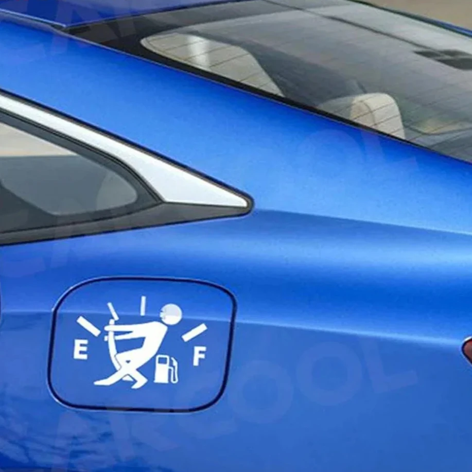Car Stickers Pull Fuel Tank Pointer Reflective Vinyl Funny Sticker High Gas Decal Fuel Gage Empty Stickers Decal Auto Exterior