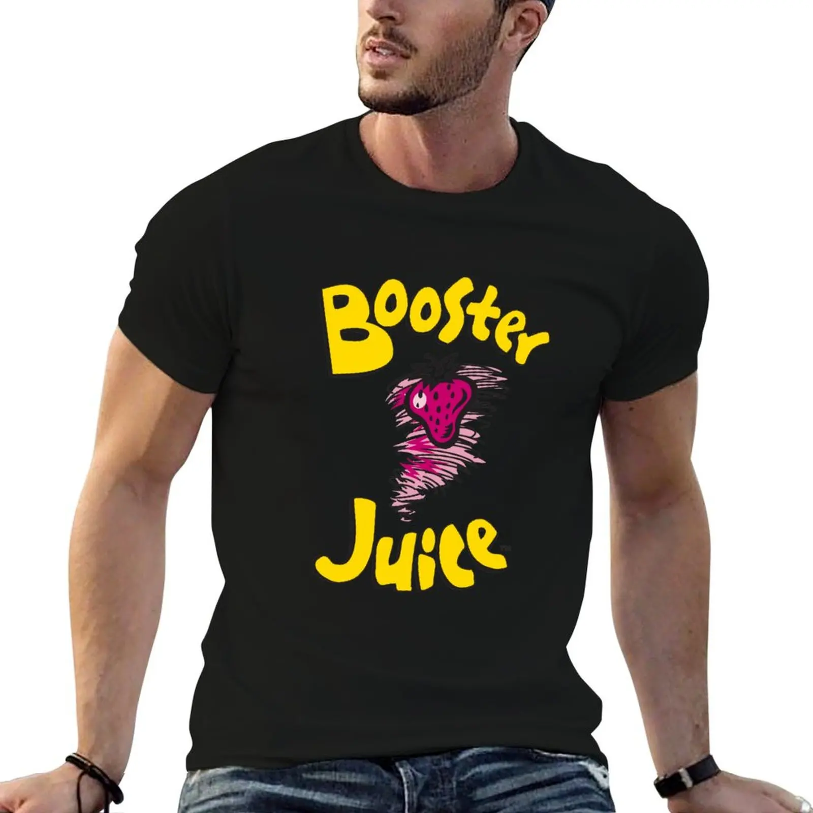 Camiseta seneng-Booster-Juice-sampan, camiseta para hombre, camiseta de algodón lisa, camiseta para hombre, camiseta gráfica