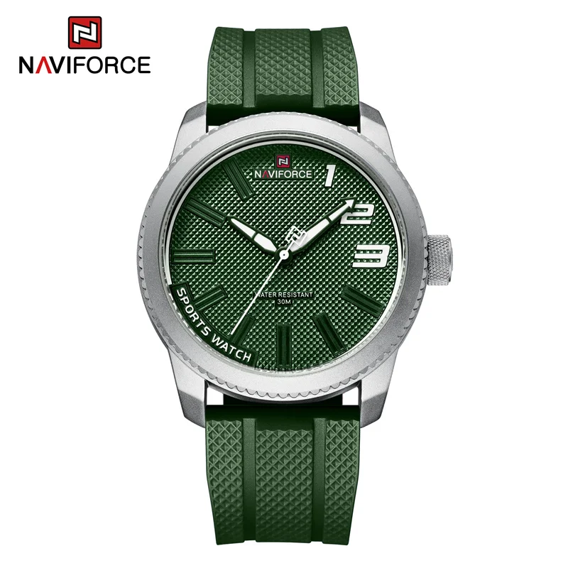 NAVIFORCE Top Luxus Marke Quarzuhr Männer Silikon Armband Militär Uhren 30 ATM Wasserdichte Armbanduhr Relogio Masculino 2022 10