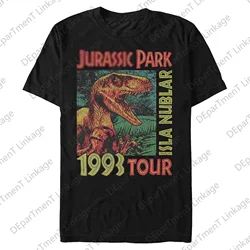 2024 New Arrival Summer Classic vintage Men's Dinosaur Park Isla Nublar 1993 Tour T-Shirt  Cotton Tee Kids/Adults Tops