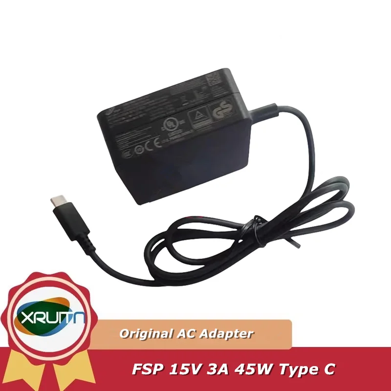 

Genuine FSP 45W 20V 2.25A AC Adapter FSP045-A1BR Laptop Charger Power Supply USB-C Type C 5V/3A, 9V/3A, 12V/3A, 15V/3A