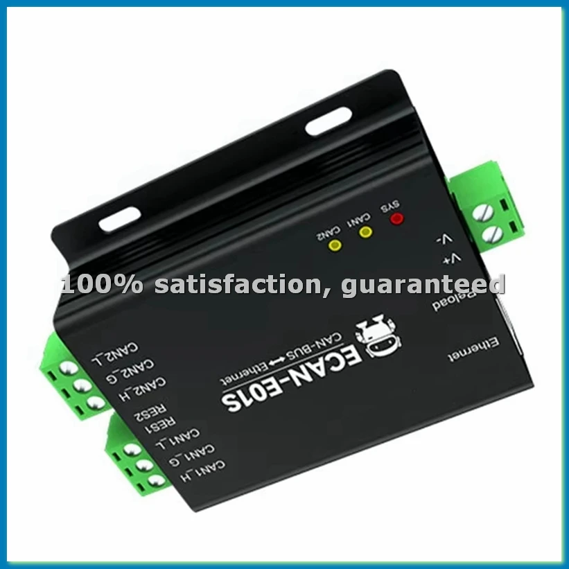 An to Ethernet Protocol Converter CDSENET ECAN-E01S CAN 2.0 Relay 2 Way CAN BUS UDP 8-28V RJ45-A69M