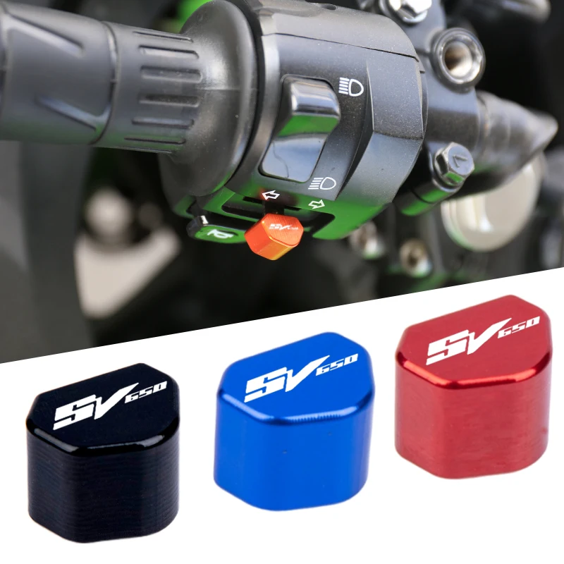 Para Suzuki SV 650/650X SV650 SV650X Gladius SFV 650 SFV650 aluminio motocicleta interruptor de señal de giro botón Keycap Accesorios