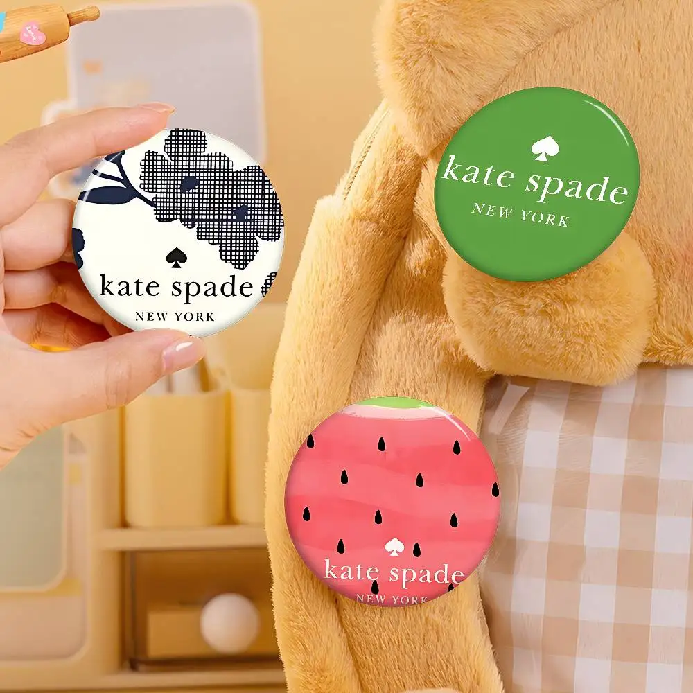 K-Kate Classic S-Spade Flower Creative Tinplate Soft Button Pins Animal Icon Brooch Lapel Backpack Badge Accessories Pin