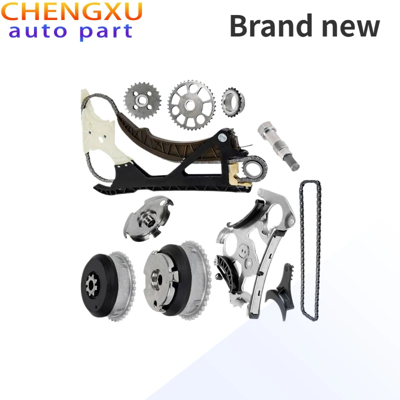 11314552380 11317502180 Timing Chain Kit with Exhaust Intake Camshaft VVT Gear for MW 330i X3 X5 N51 N52 N55 3.0L L6 GAS 3.0T