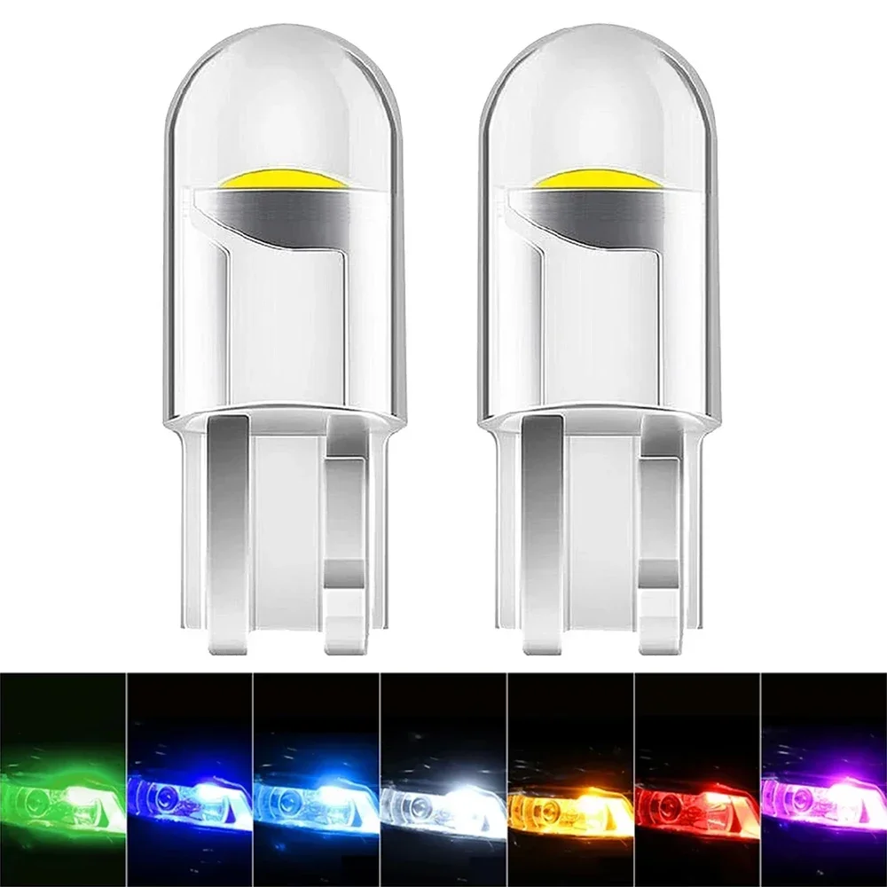 

100 шт T10 W5W COB автомобильная лампа заднего света для парковки