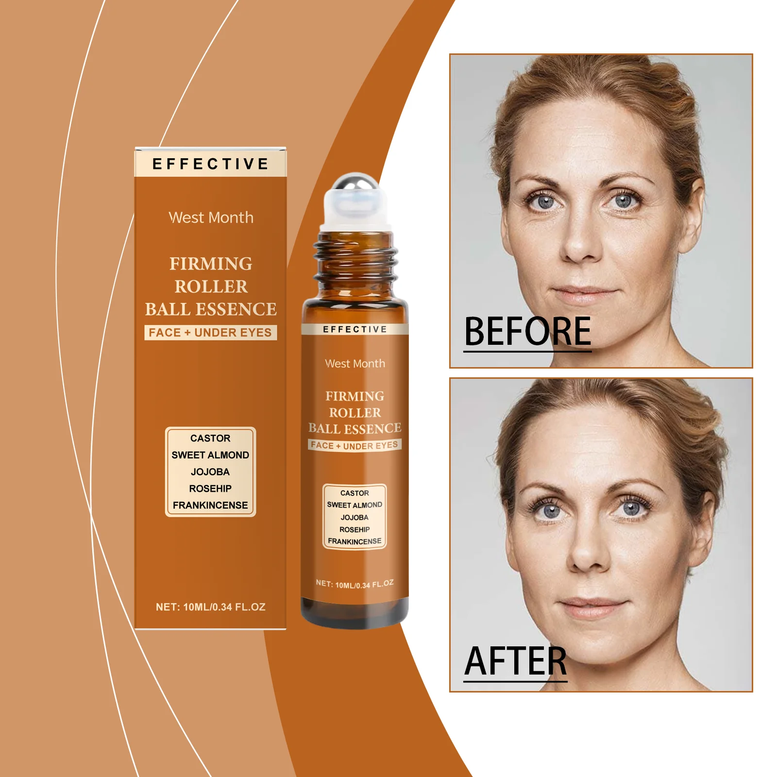 Firming ball essence mildly moisturizes, tightens, moisturizes, nourishes and lifts facial skin care