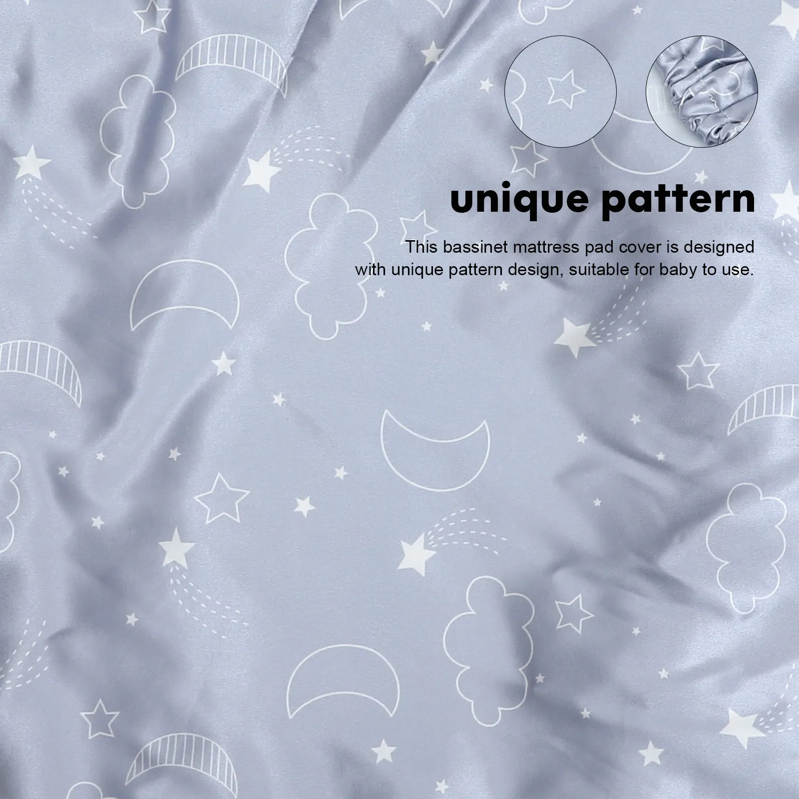 

Bassinet Mattress Sheets Fitted Soft Breathable Bedding Crib Sheet Pad Cover For Boy Girl Bassinet Fitted Sheets