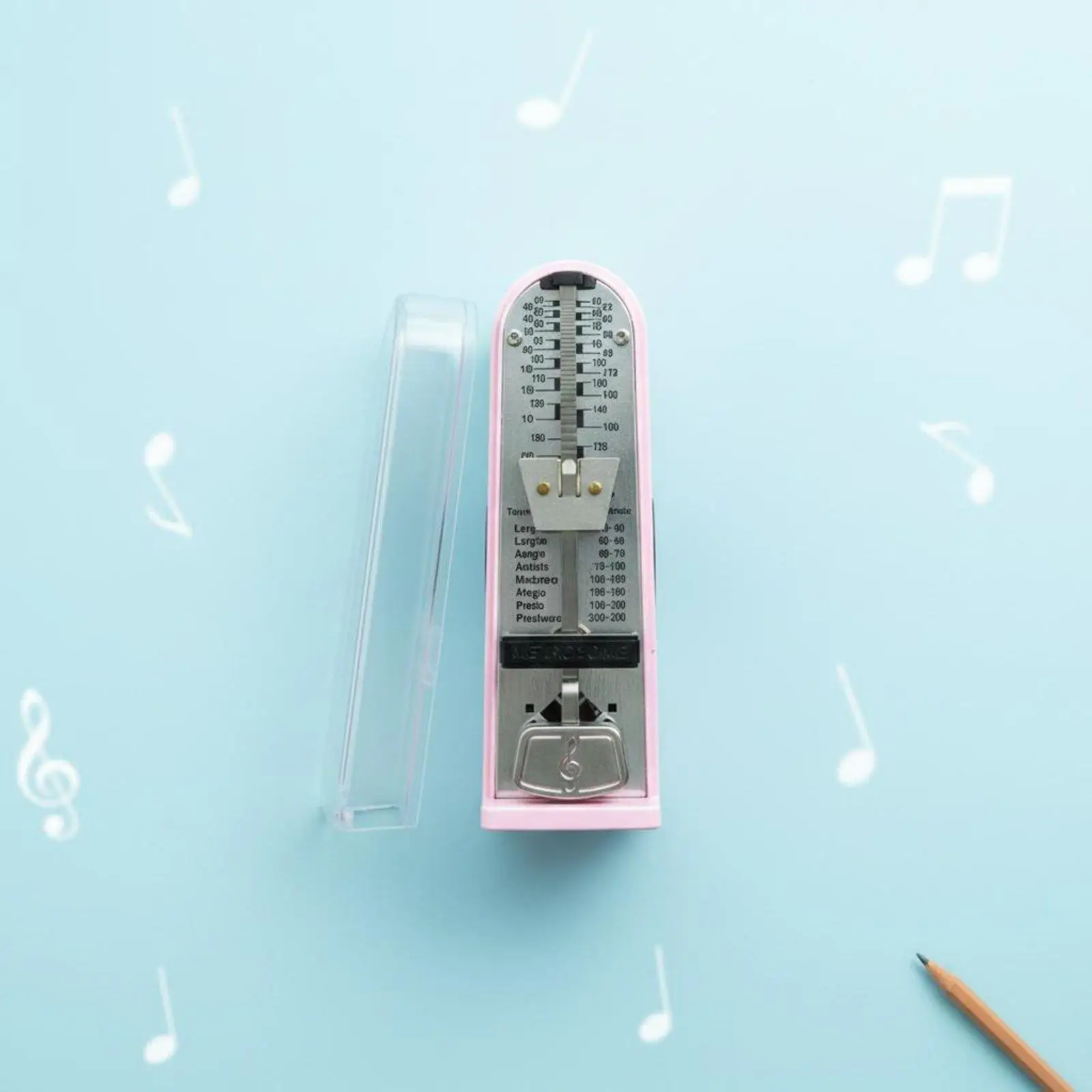 Mini Hand-wound Mechanical Metronome Portable Timing Accessory Beat Timer for Violin and Piano Learning