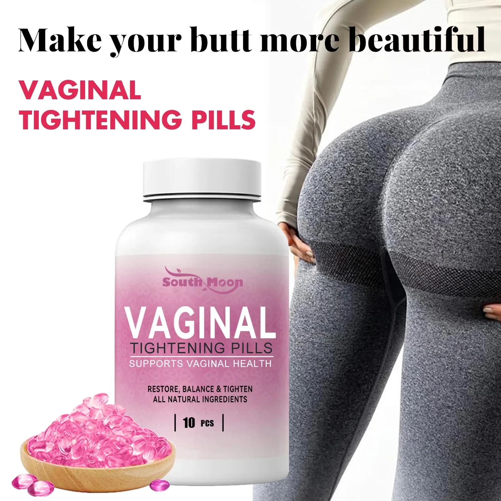 Hip Lifting Capsule Sexy Buttock Enlargement Shaping Tightening Prevents Sagging For Bigger Butt Enhancement Create Women Curves