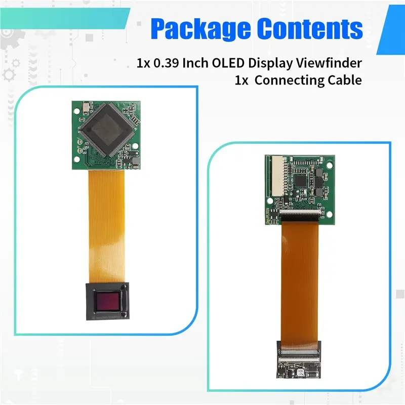 A33T-0.39 Inch OLED Display Viewfinder 1024X768 Monocular Microdisplay Module For Thermal Imaging Night Vision AV VGA