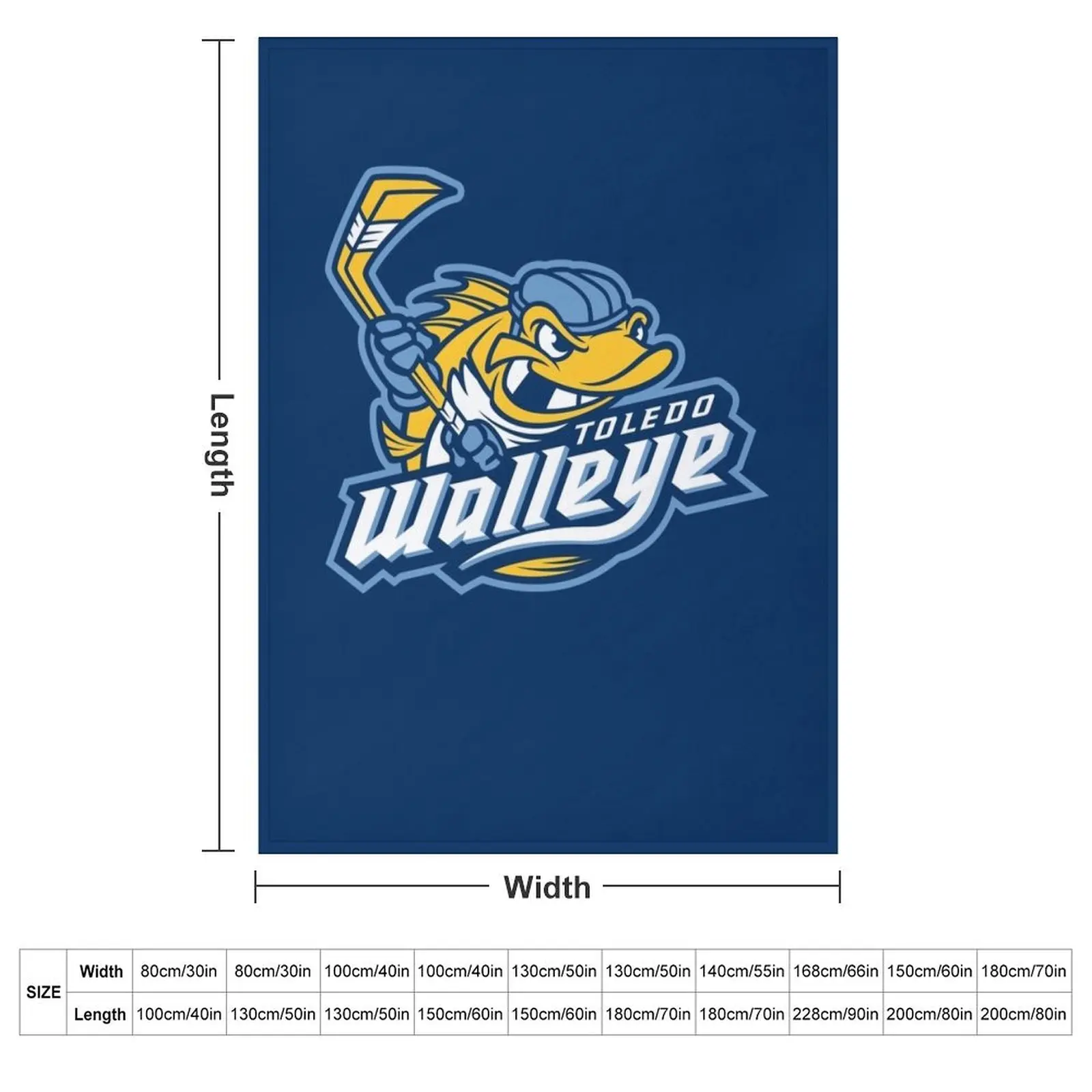 Toledo Walleye Throw Blanket Thins For Baby Blankets