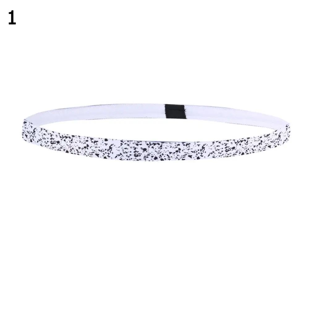 

Unisex Stripe Print Elastic Stretch Anti-slip Yoga Sweatband Fitness Headband Sport Hairband Running Headwear