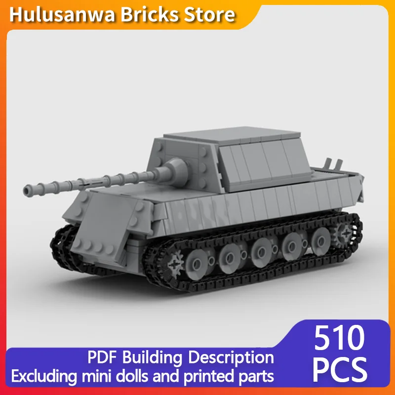 

Jagdtiger WW2, модель разрушителя тяжелого танка MOC, строительные кирпичи, военное оборудование, модульная технология, подарок, праздник, сборка, детская игрушка
