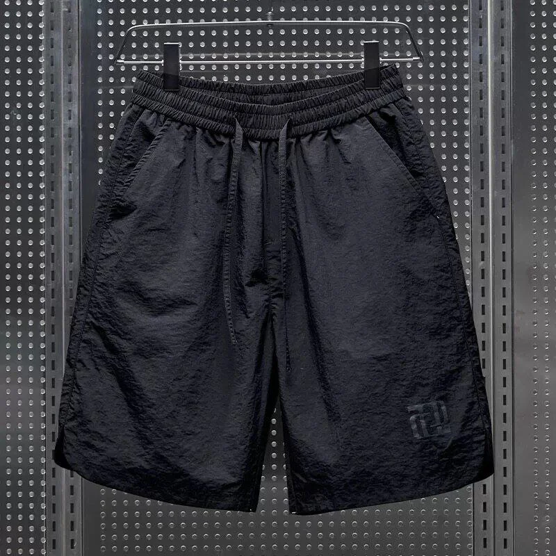 

Ice Silk Casual Shorts Men's Summer Thin Wear Resistant Five Parts Quick Dry Beach Four Parts mid Pants Loose Fit American Style