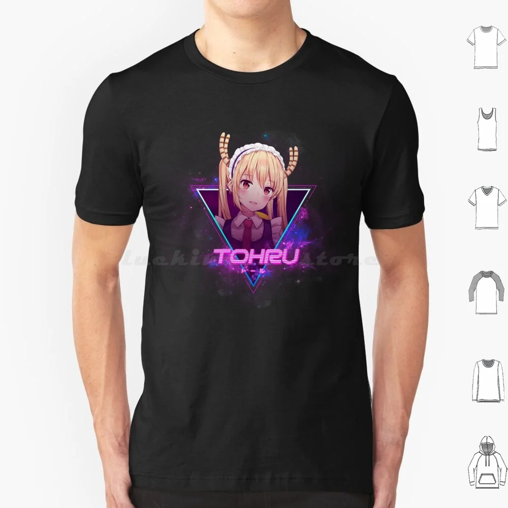 Kobayashi-San Chi No Maid Dragon ( Tohru Aesthetic ) T Shirt 6xl Cotton Cool Tee Tohru Dragon Maid Dragon Maid Kobayashi