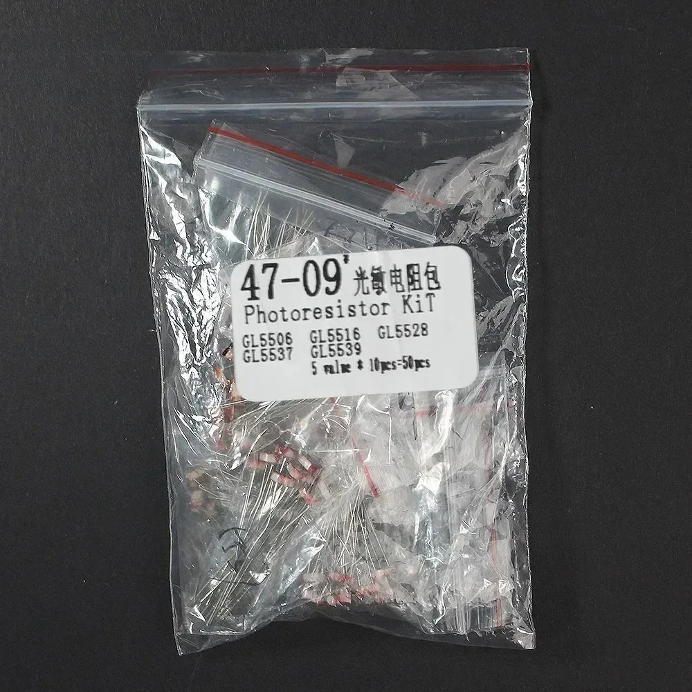 50 個 LDR 写真感光抵抗器光電フォトレジスタ 5506 5516 5528 5537 5539 Arduino の DIY