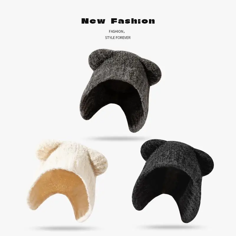 Warmth Retention Non-Folding No-Cuff Cap for Evening Sleep in Autumn And Winter for Women Prevents Head from Cold And Wind