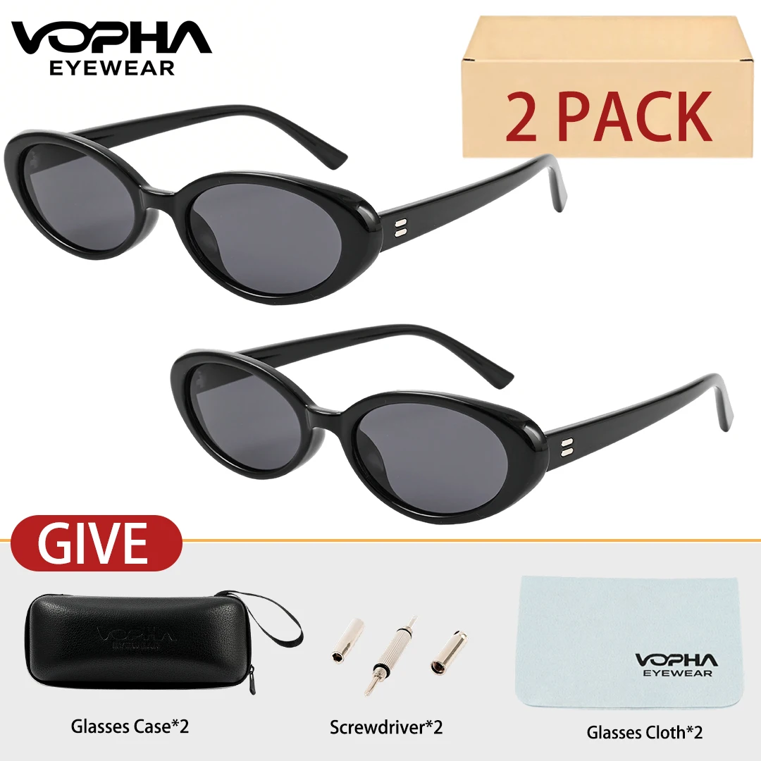 

2pcs of Women's/Men's Vintage-style Fashion Glasses , Perfect as Gifts for Friends and for Daily Life Decoration