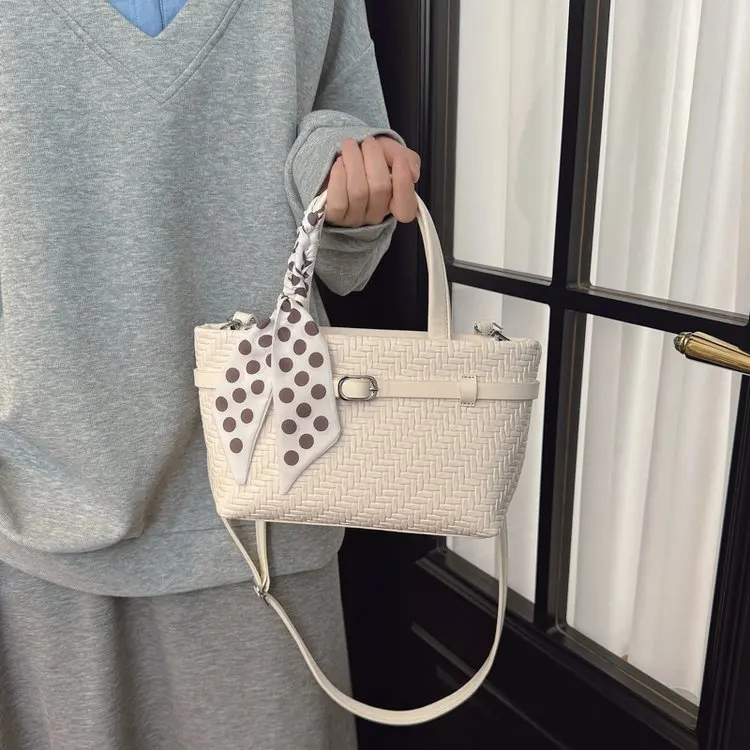 High-End Minimalist Unique Leisure Diaper Bags Women'S Luxury Shopper Solid Color Elegant Leather Shoulder Bag