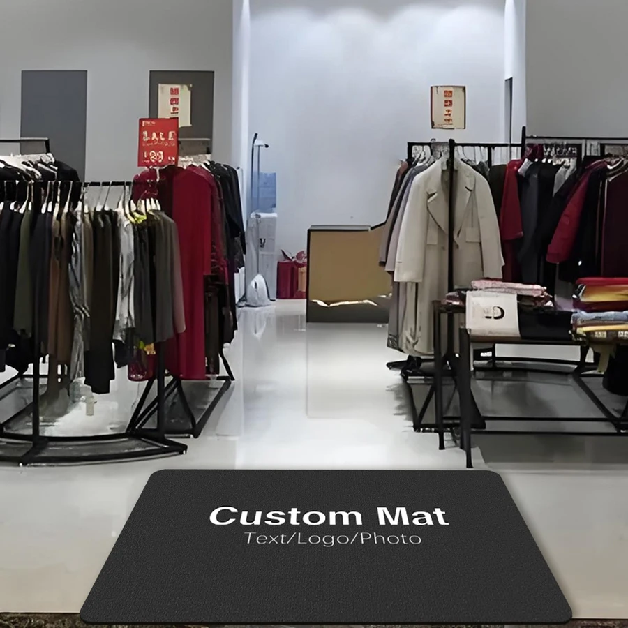 Custom Mats Clothing Store Entrance Mat Customization LOGO/ Greetings/ Welcome Non-slip Floor Mats for Shop Restaurant Hotel Bar
