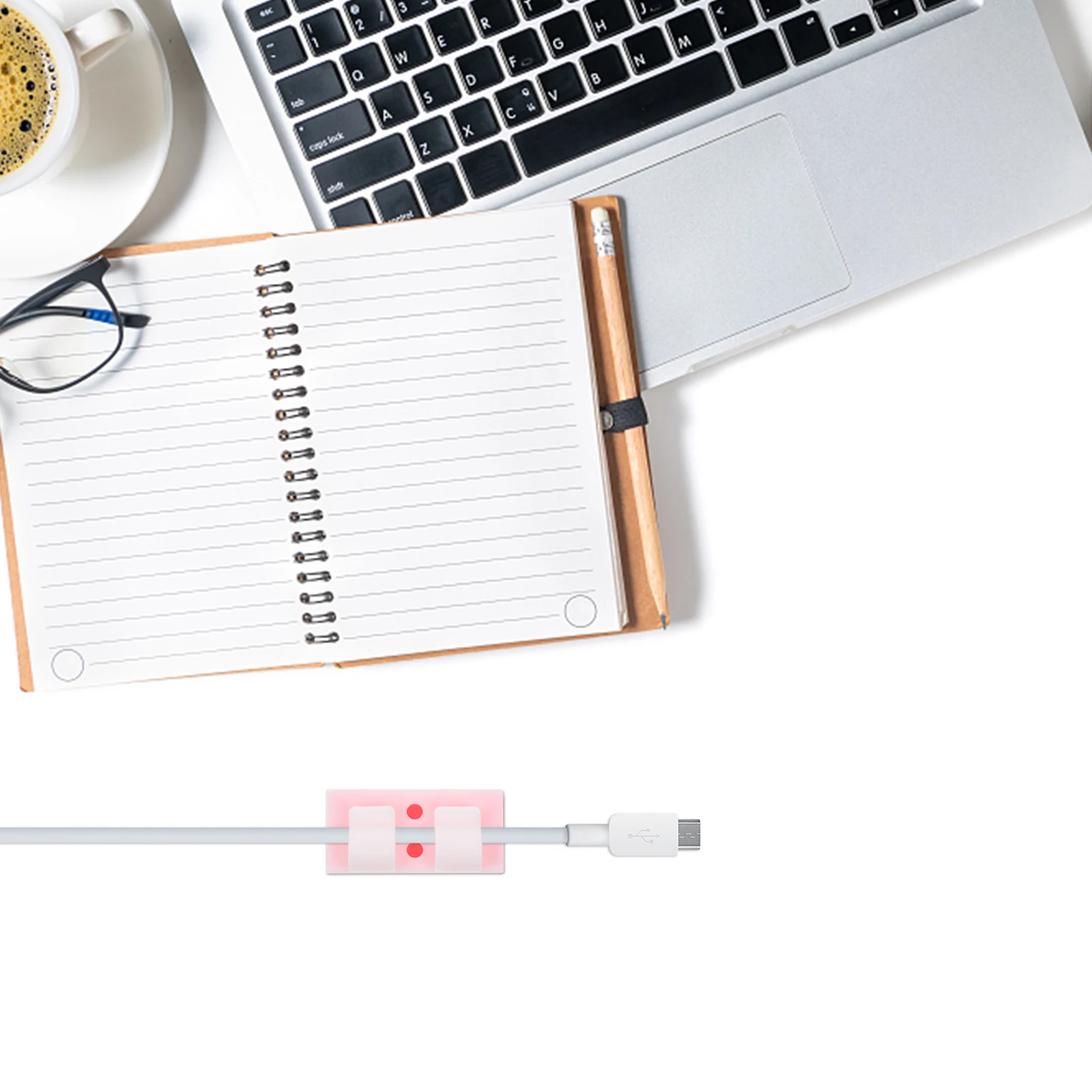 

32pcs Cord Keeper Organizer Self-Adhesive Management Winder For Home Office Car Cable Storage Holder Cord Management Clips