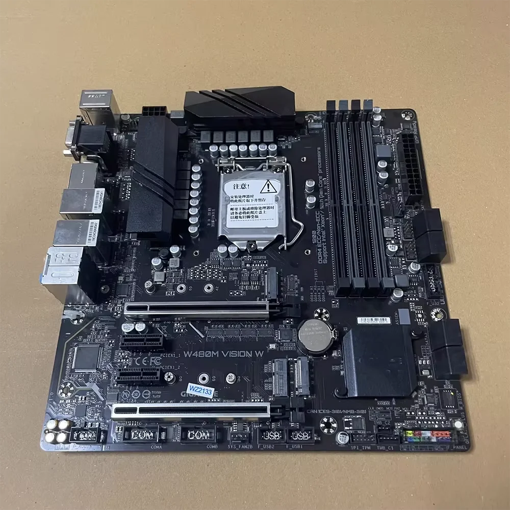 

Industrial motherboard dual net-work port Supports 10th/11th generation W480M VISION W