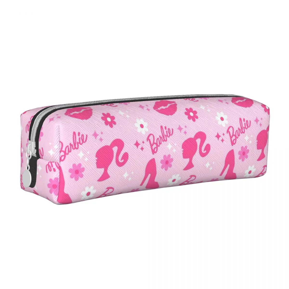 cute barbi pencil cases pink pen box bolsa para menina material escolar estudantil lapis de ziper grande capacidade 01