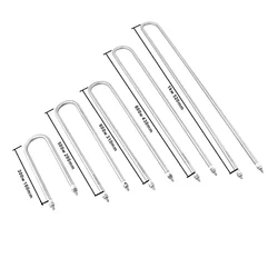U Shape Electric Heating Element 220V for Air  Tubular Oven Heater Stainless Steels 304 300w 500w 600w 800w 1000w