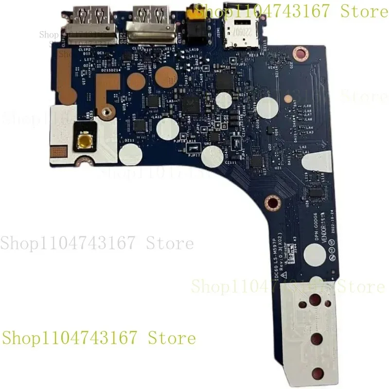 

QIN Новый LS-M597P 0RPXGF RPXGF для ноутбука Latitude 7640 E7640, USB-аудиоплата, плата ввода-вывода SD IDC60QQ