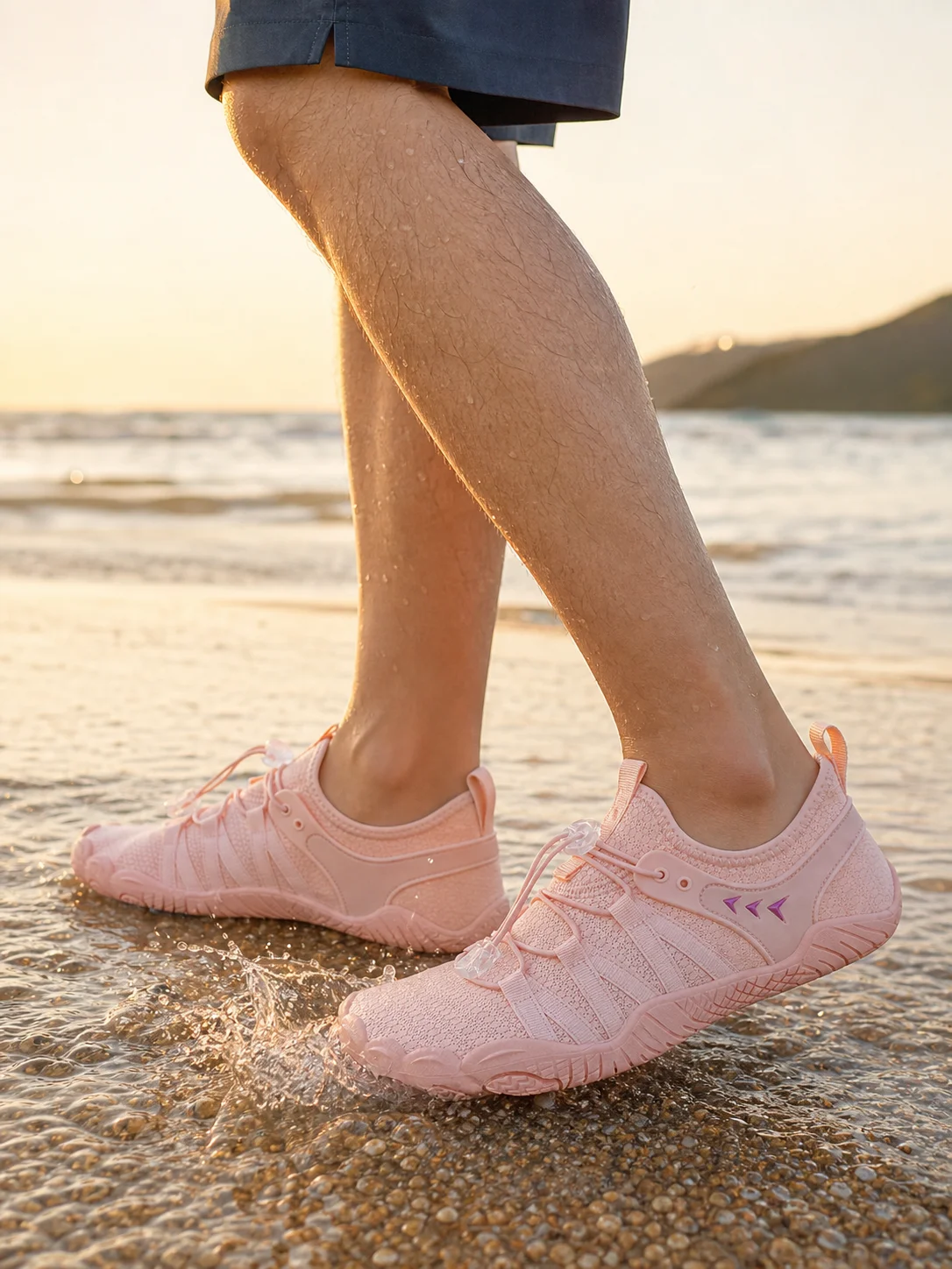 Men'S Shoes Vibram - รองเท้าลุยน้ำใหม่ รองเท้าผ้าใบผู้ชาย ผู้หญิง รองเท้าแตะชายหาดแบบเท้าเปล่า รองเท้าสำหรับกิจกรรมทางน้ำ รองเท้าสำหรับเดินในน้ำ