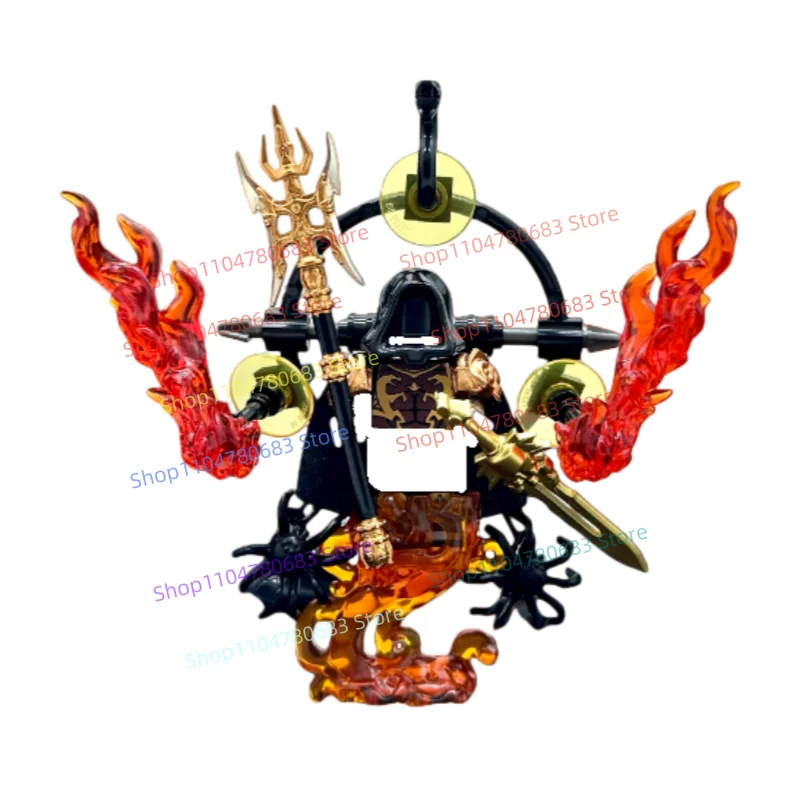 

MOC Building Blocks Dark God of War Mini Action Figure Assembly Model Display Anime Movie Character Toy Gift Collectible