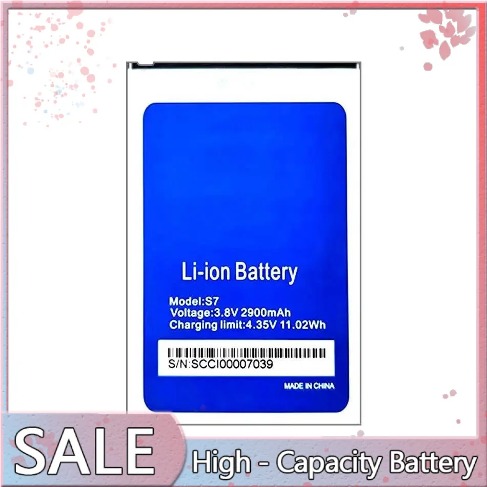 

Mobile Phone Battery For Homtom S7 S7 For 2900mAh Premium Replacement