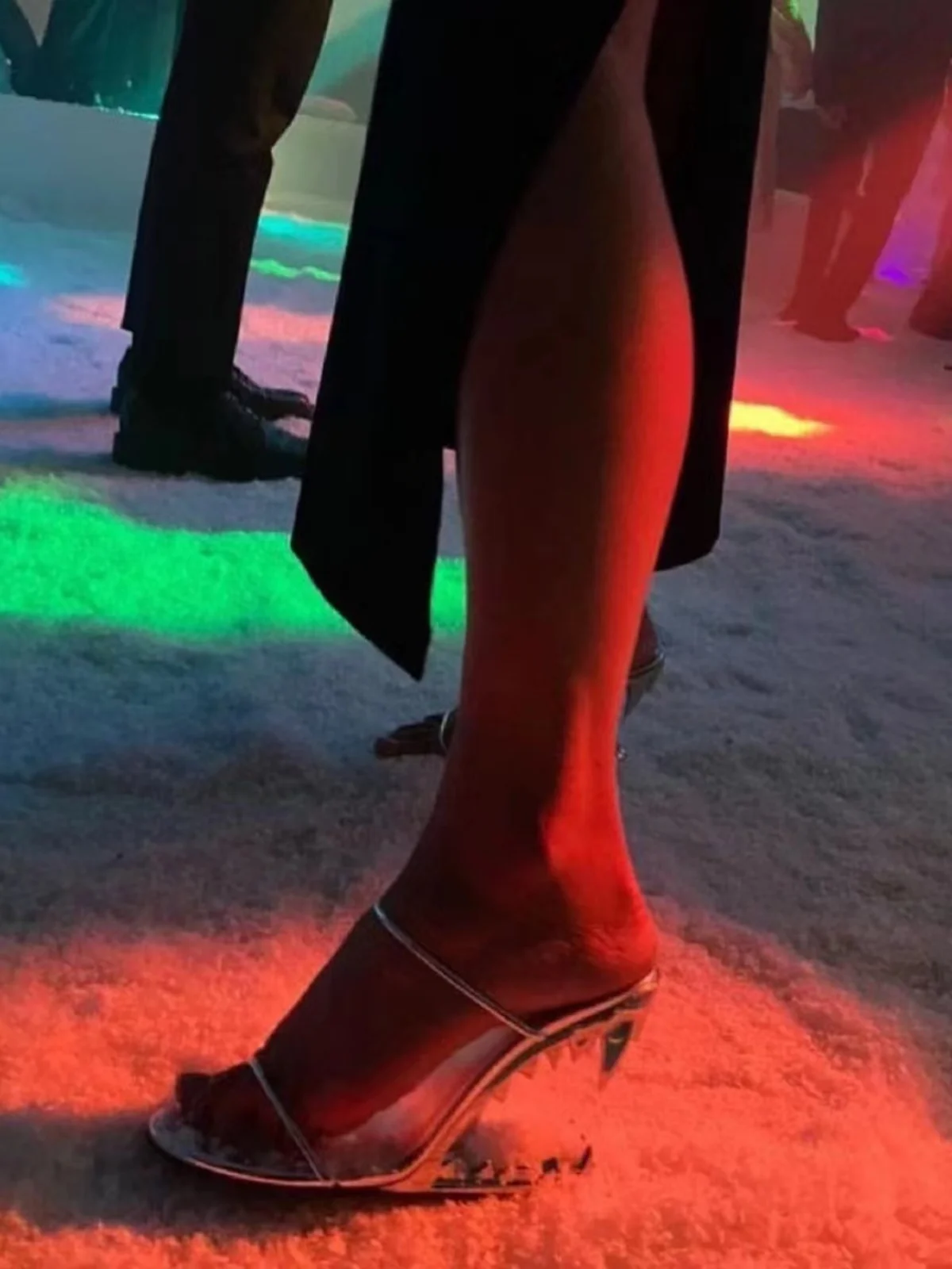 

Trendy Women's Sandals High Heel Slip-On Open-Toe Roman Sle Faionable Cross Strap Summer New Arrival Outerwear Slippers