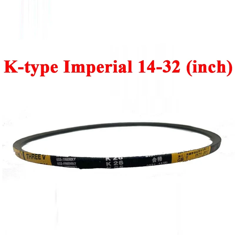 1pc K Type V-Belt Machinery Drive Belt for Bench Drill K14-K31 Wear-Resistant Industrial Transmission Belt