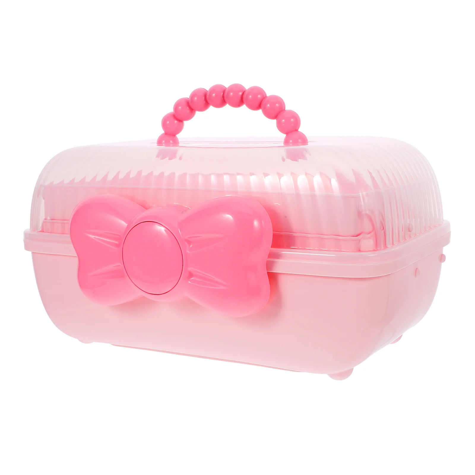 

DIY Transparent Storage Hair Clips Container Accessories Organizer 3 Layers Portable Jewelry Box Purple Color Hair Decor Box