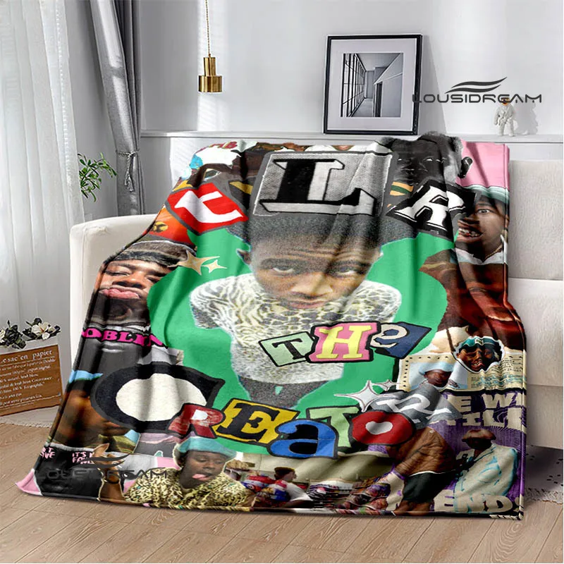 Rapper Tyler The Creator blankets picnic blanket Warm Flannel blanket Soft and comfortable blanket bed linings Birthday Gift