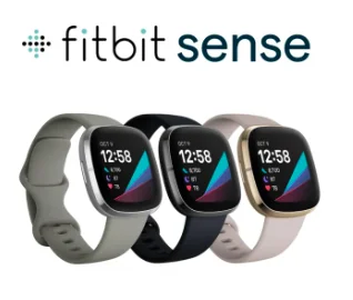 Fitbit Sense Smartwatch GPS Display AMOLED integrato, tracciamento GPS, rilevamento e tracciamento dello Stress