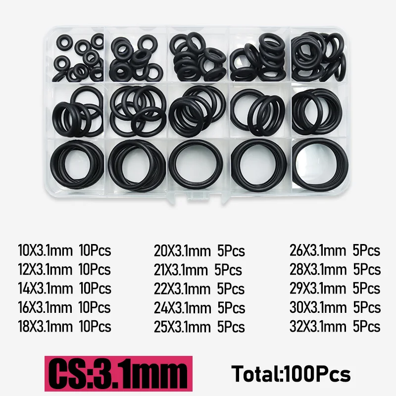 3230p O-Ring Nitrilkautschuk O-Ring NBR Dichtung Dichtung O-Ring CS 1/1,5/2,0/2,4/3,1/4,0 mm Auto Auto Fahrzeugreparatur Ölbeständiger O-Ring – Detail 9
