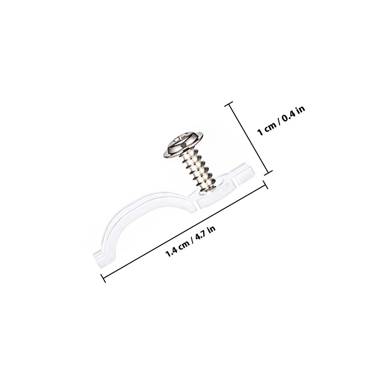 100개 방수 스트립 라이트 마운팅 클립 10mm LED 바 라이트 고정 브래킷 SMD 2835 5050 안전 고정 열 방지