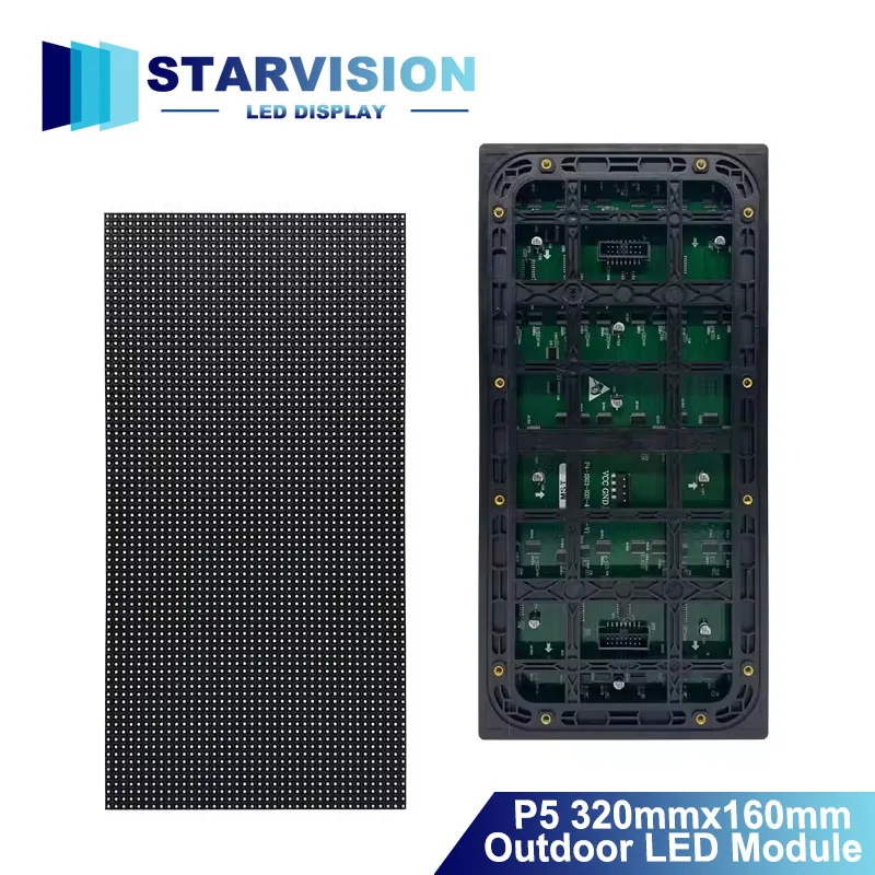 P5 Outdoor LED Module 320x160mm Full Color Waterproof LED Display for Street & Stage Screen