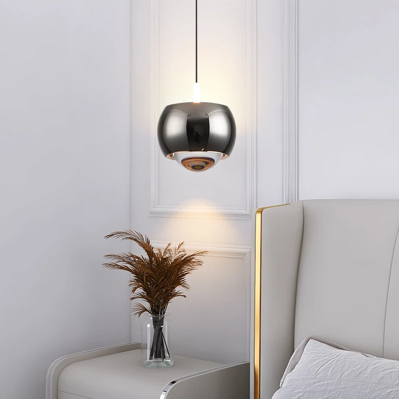 Modern LED Aluminum Pendant light Retractable Lift Pendant light spherical Hanging Lamp Home Deco Lighting Fixtures