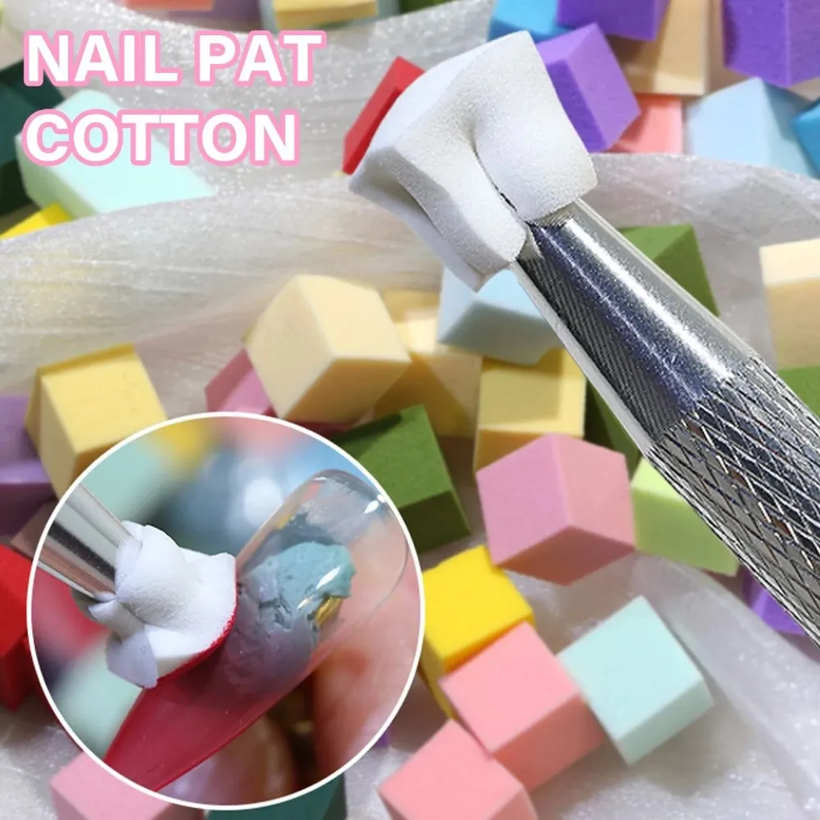 Nail Art Sch - Soft Nail Sponges for Home Manicure