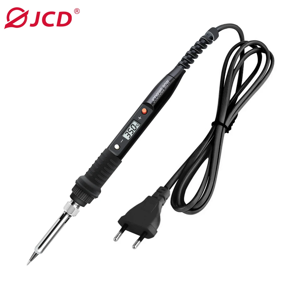 JCD 908S 80W Digital Electric Soldering Iron Set Kit 220V/110V Temperature Adjustable LCD Display Solder Welding Iron Tips Tools