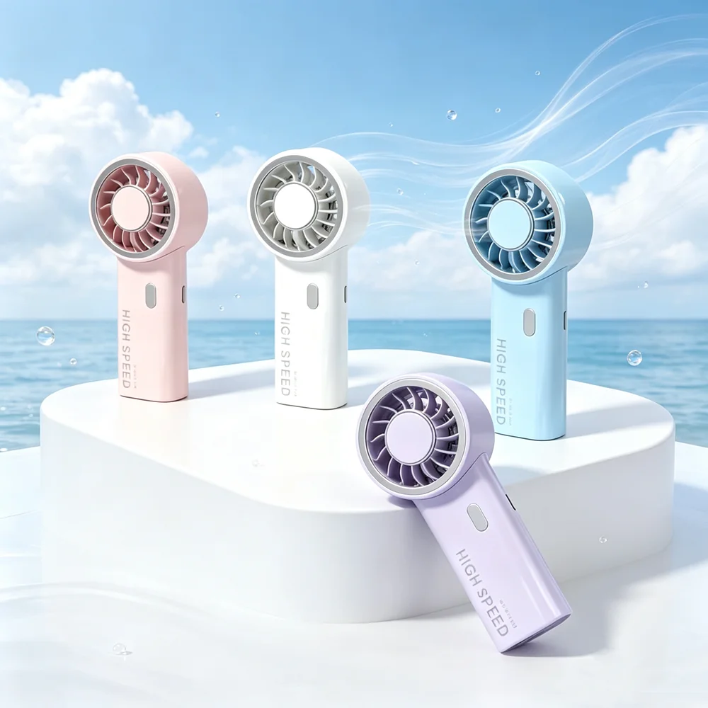 Handheld Fan Upgraded Portable Fan,Mini  USB Rechargeable Personal Fan, Outdoor Travel  ,Suitable for summer beach  and concerts