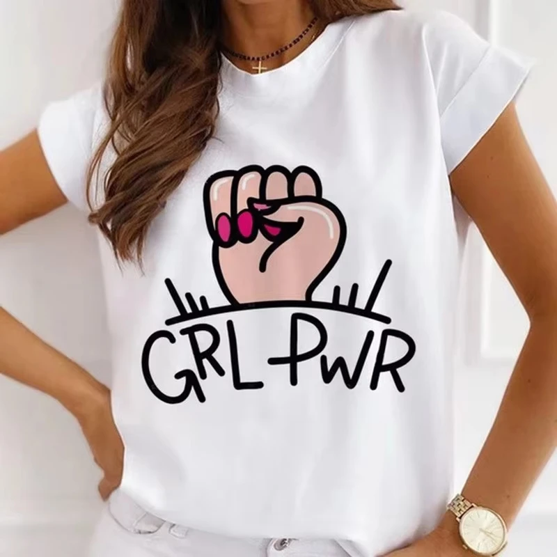 180g pure cotton T-shirts, comfortable and soft with unique pattern design that is fashionable and trendy Plus-size women's